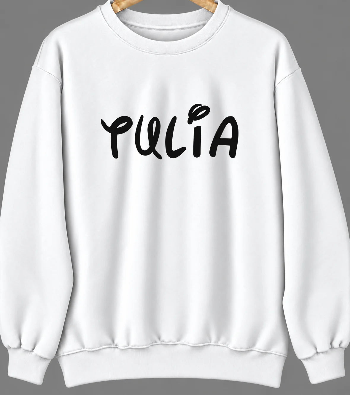 Tulia, Texas Hometown Crewneck — White