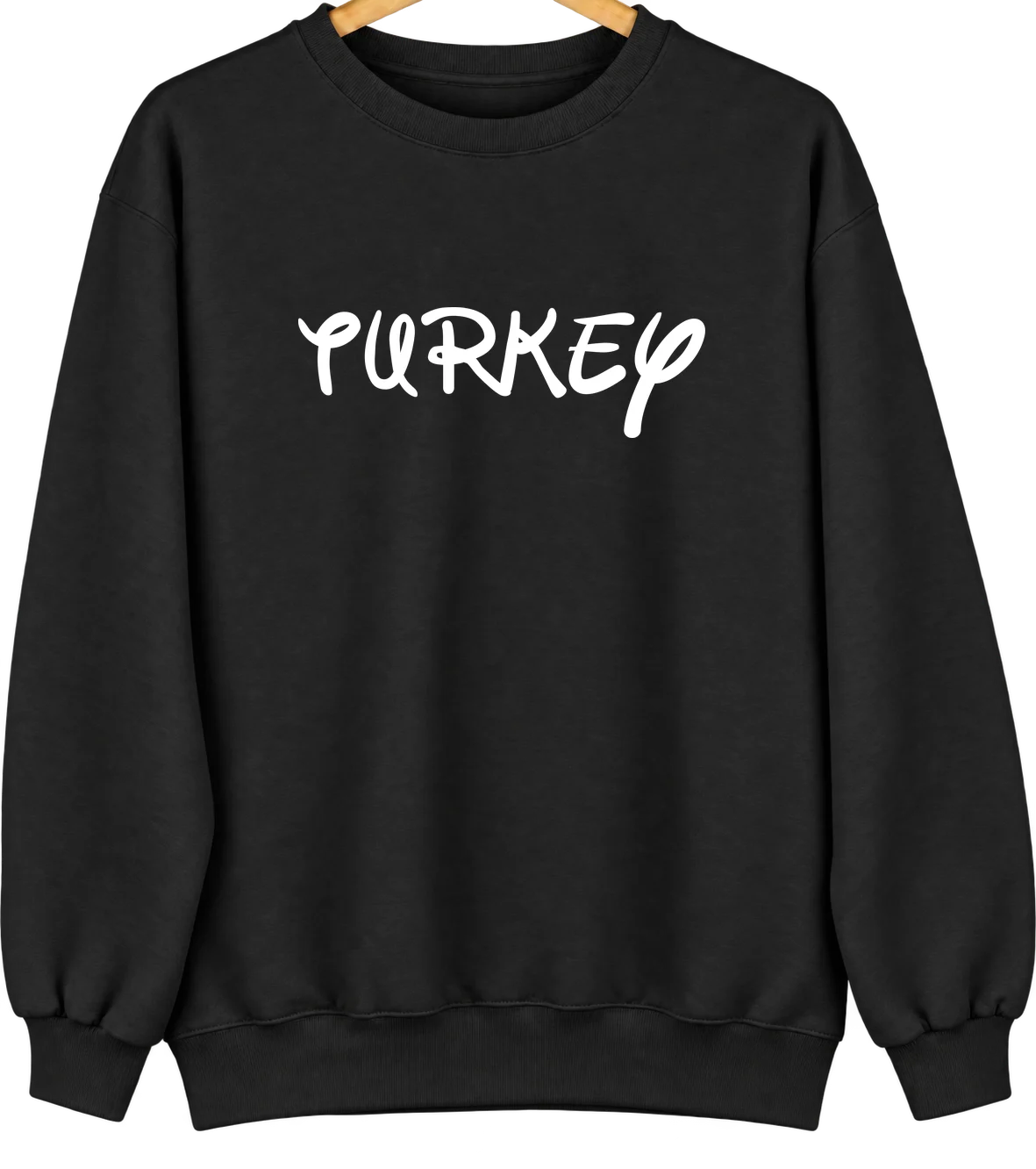 Turkey, Texas Hometown Crewneck — Black