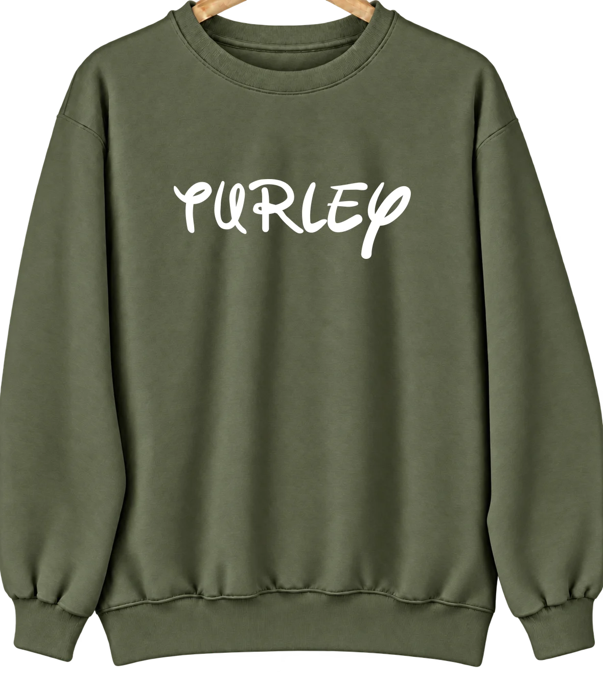 Turley, Oklahoma Hometown Crewneck — Military Green