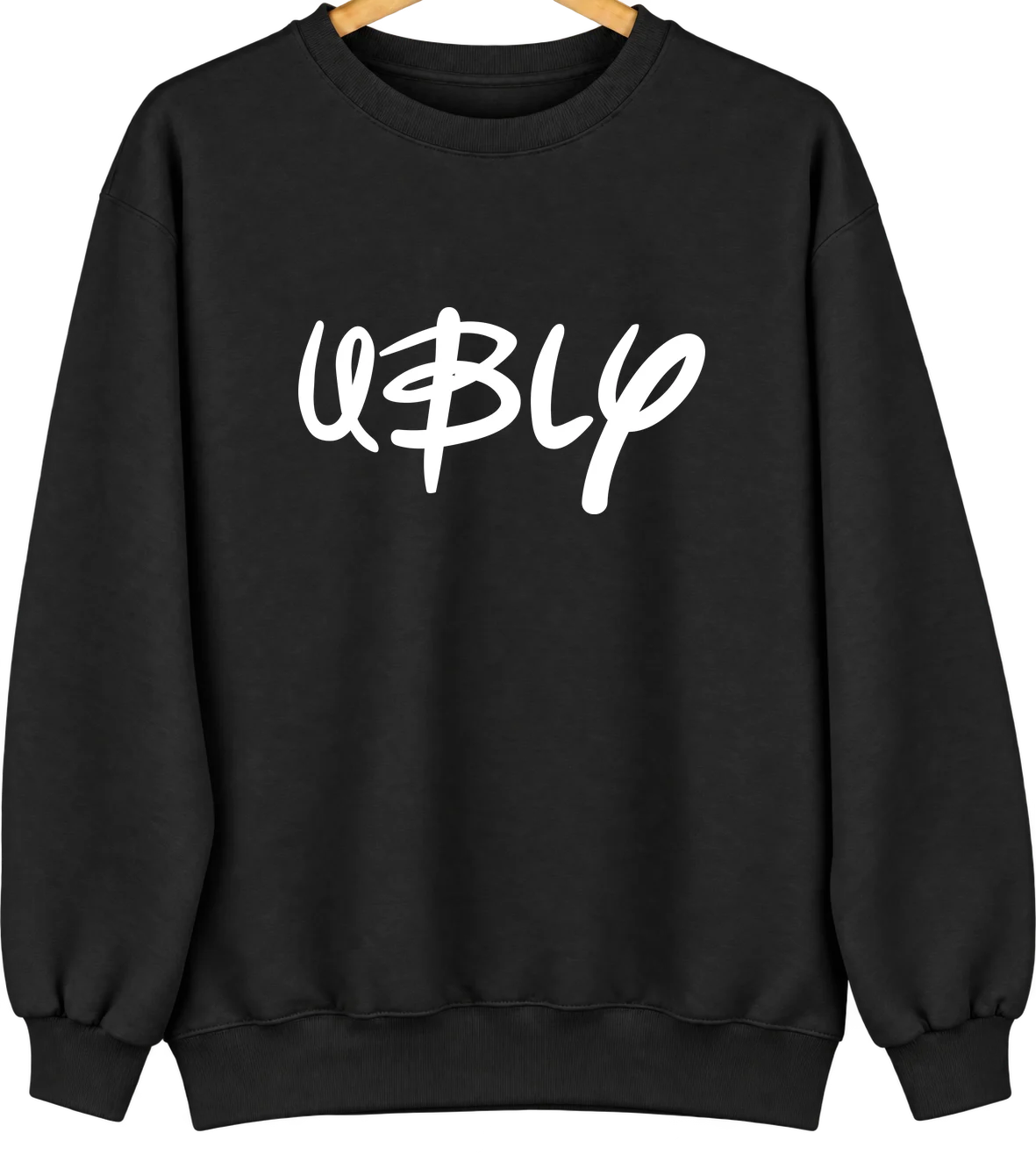 Ubly, Michigan Hometown Crewneck — Black