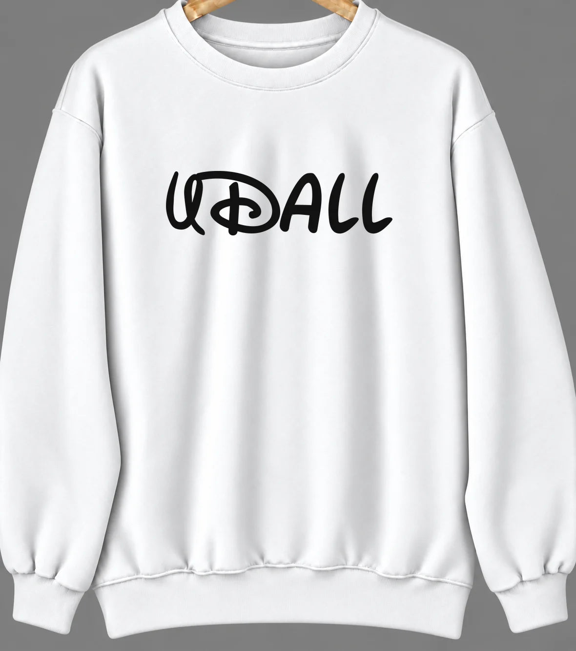 Udall, Kansas Hometown Crewneck — White