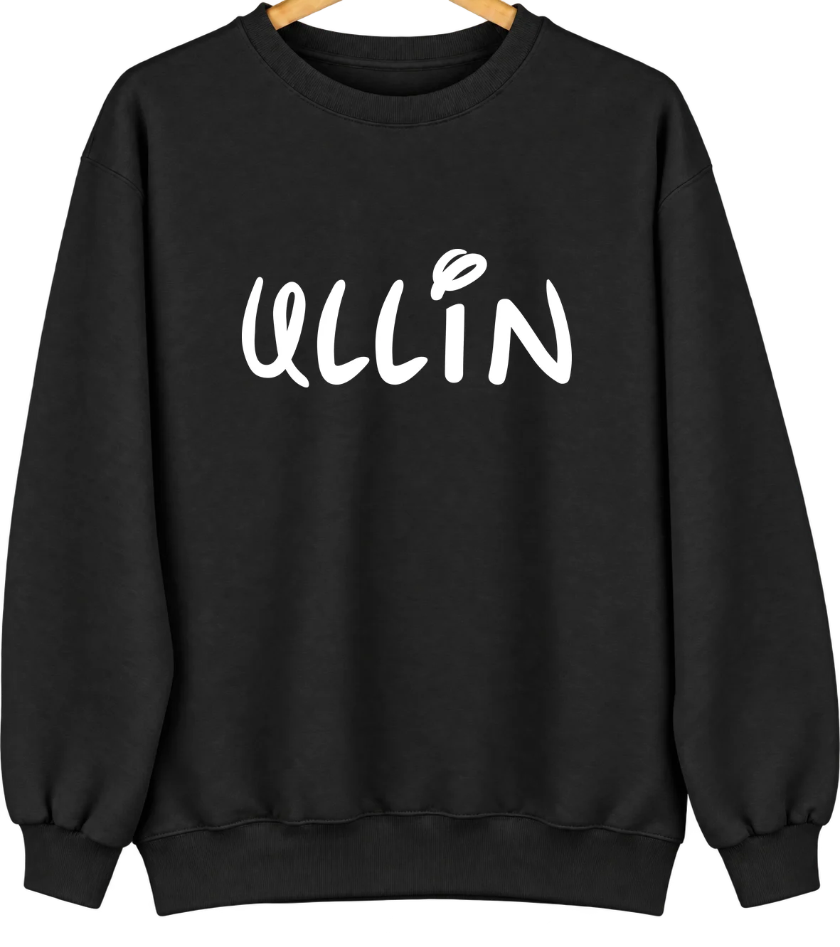 Ullin, Illinois Hometown Crewneck — Black