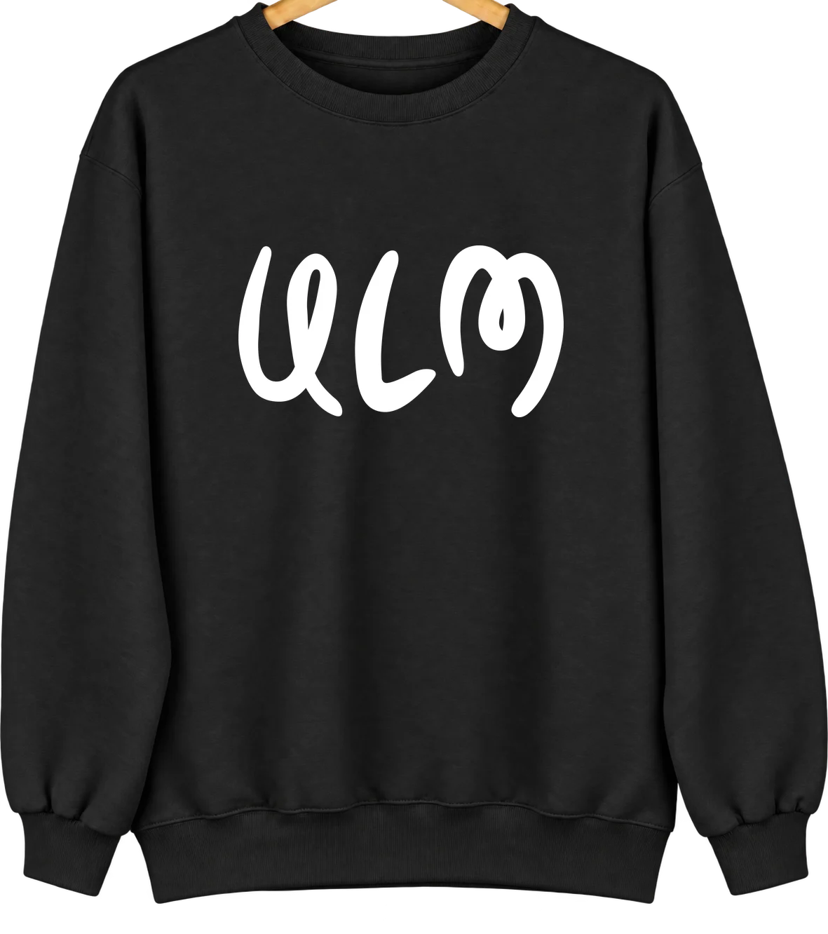 Ulm, Montana Hometown Crewneck — Black