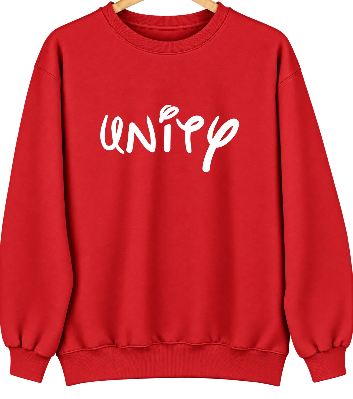 Unity, Wisconsin Hometown Crewneck — Red