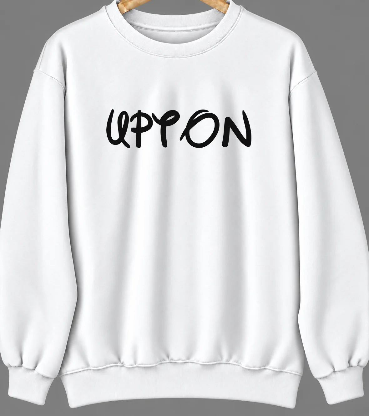 Upton, Wyoming Hometown Crewneck — White