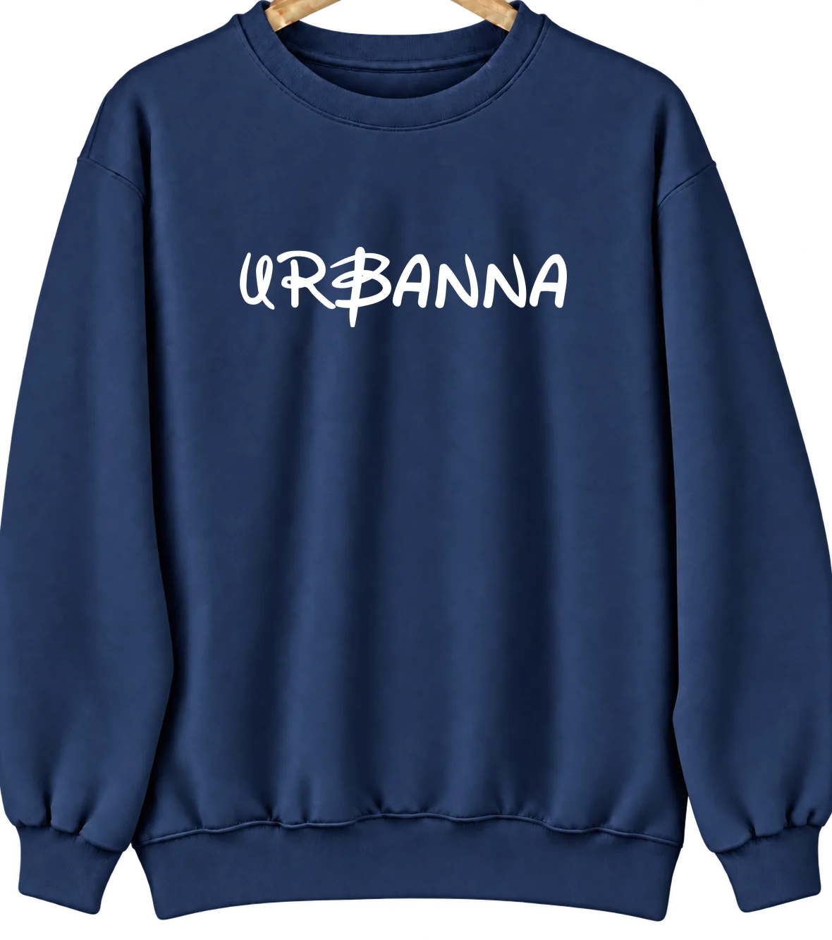 Urbanna, Virginia Hometown Crewneck — Navy