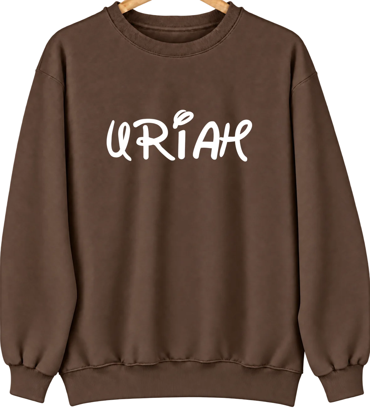Uriah, Alabama Hometown Crewneck — Brown