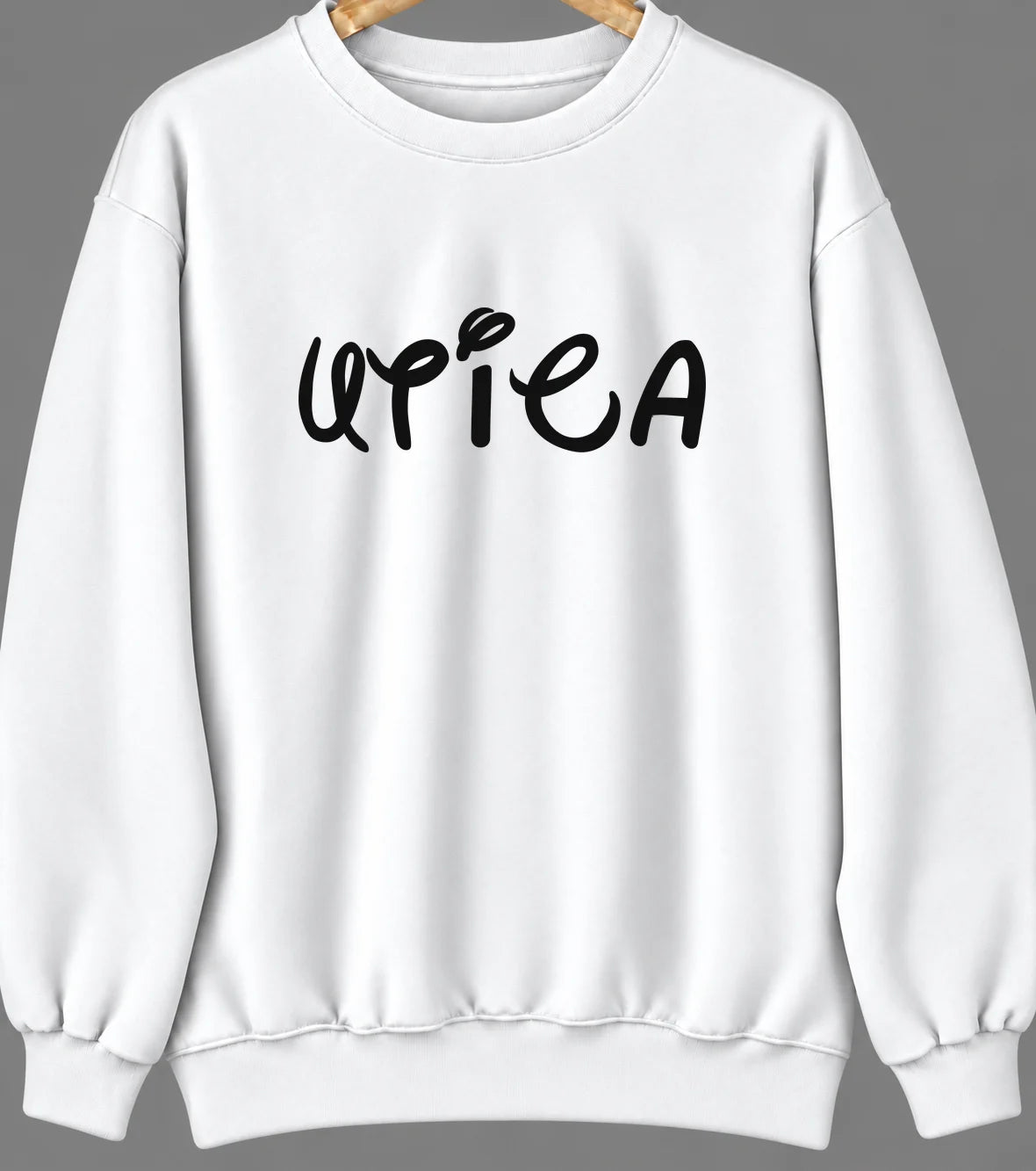 Utica, Ohio Hometown Crewneck — White