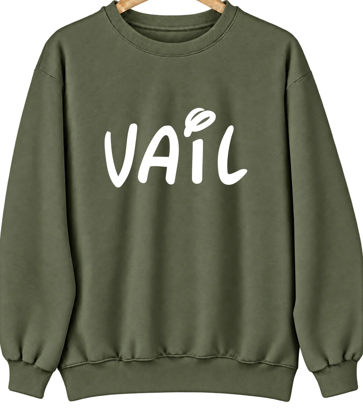 Vail, Arizona Hometown Crewneck — Military Green