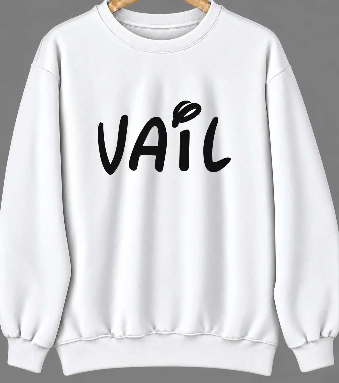 Vail, Colorado Hometown Crewneck — White