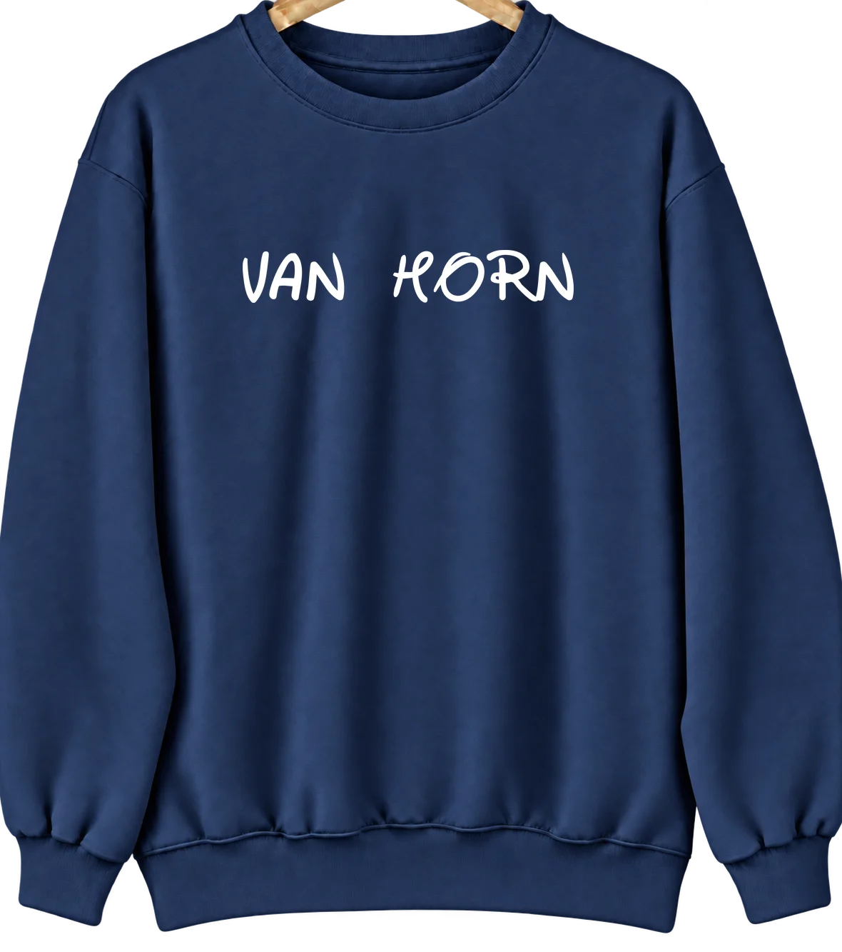 Van Horn, Texas Hometown Crewneck — Navy
