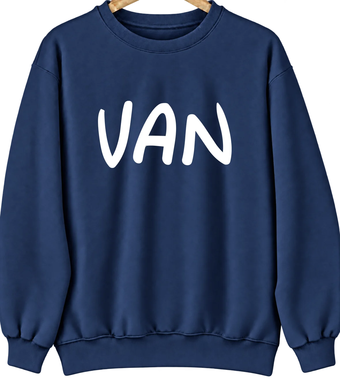 Van, West Virginia Hometown Crewneck — Navy