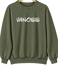 Vanoss, Oklahoma Hometown Crewneck — Military Green