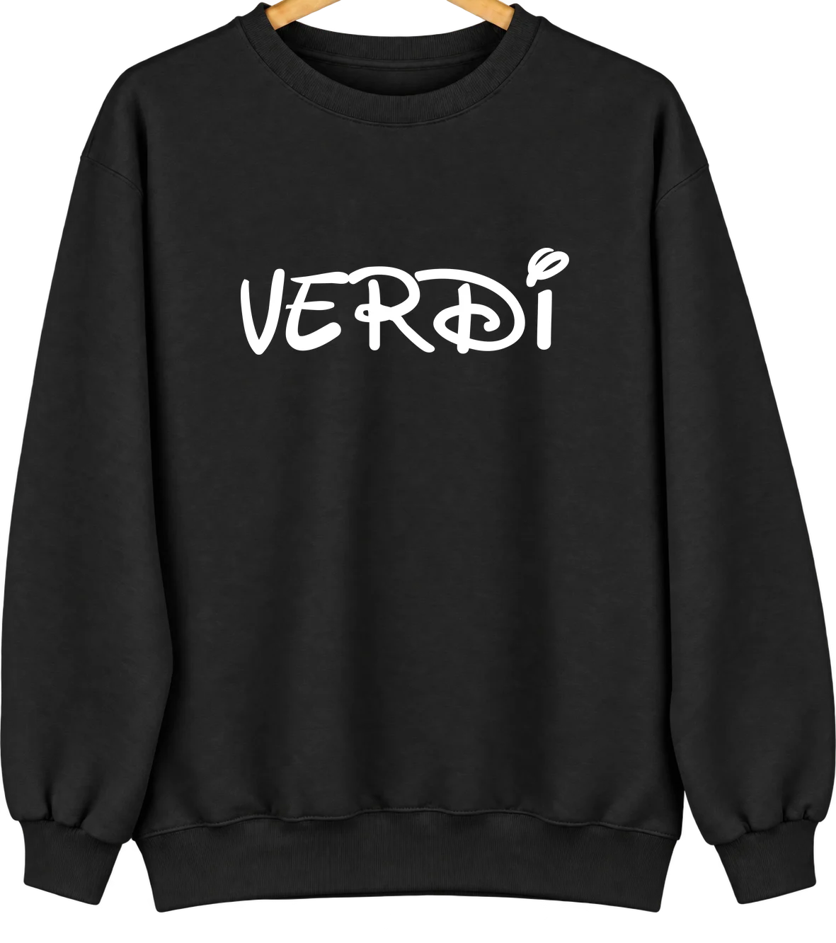 Verdi, California Hometown Crewneck — Black