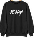 Vevay, Indiana Hometown Crewneck — Black