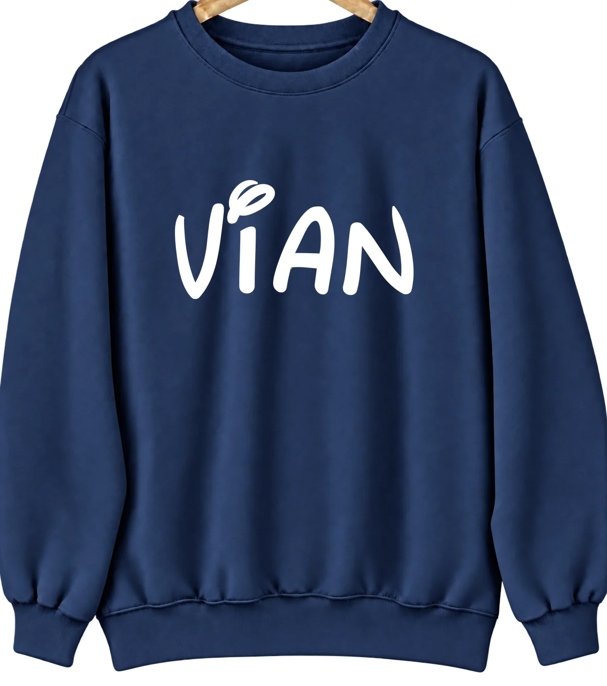Vian, Oklahoma Hometown Crewneck — Navy