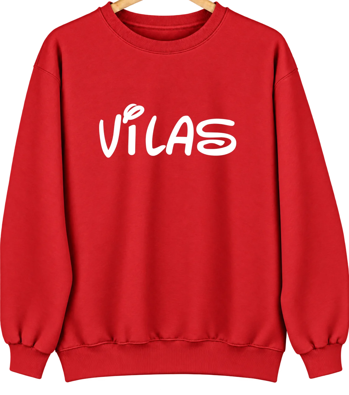 Vilas, Colorado Hometown Crewneck — Red