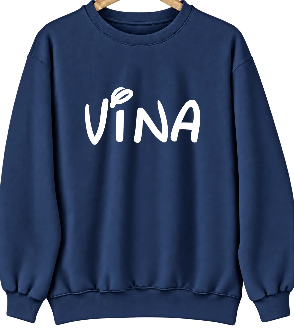 Vina, Alabama Hometown Crewneck — Navy