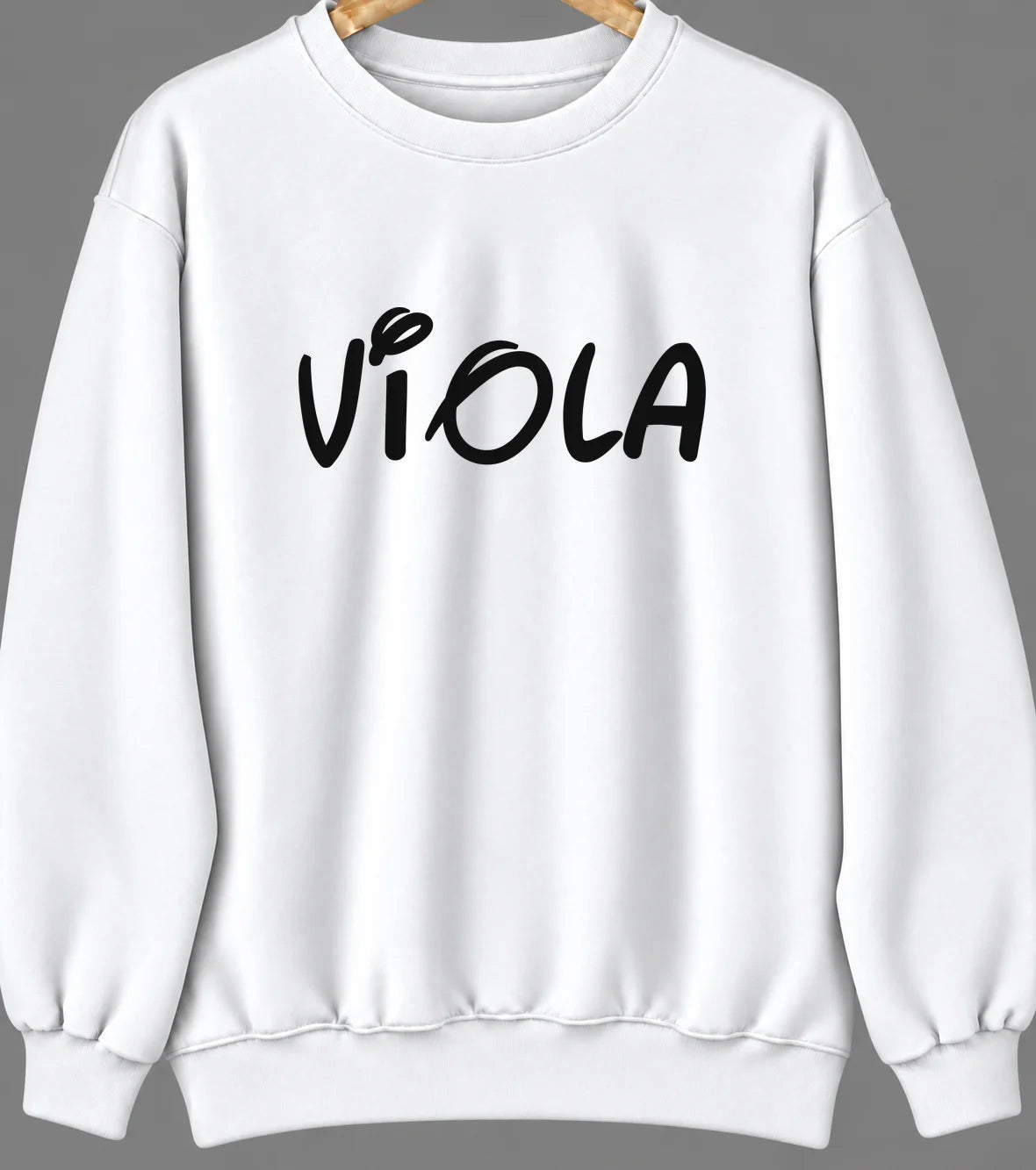 Viola, Delaware Hometown Crewneck — White