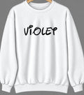Violet, Louisiana Hometown Crewneck — White