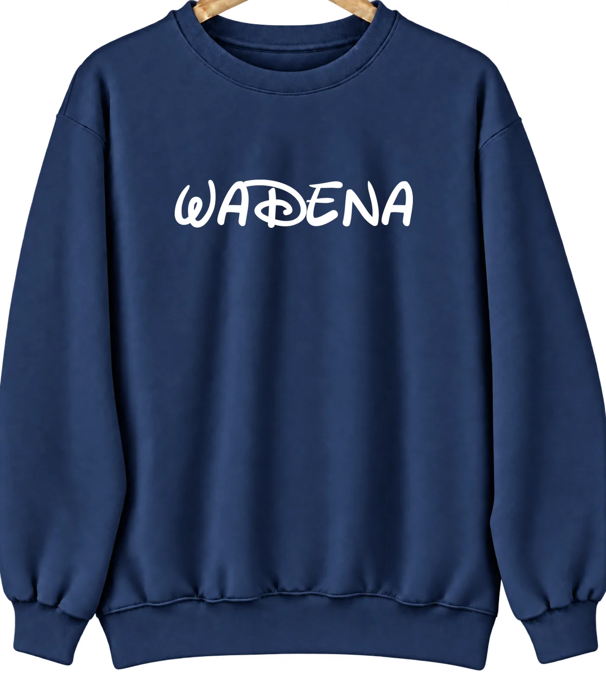 Wadena, Minnesota Hometown Crewneck — Navy