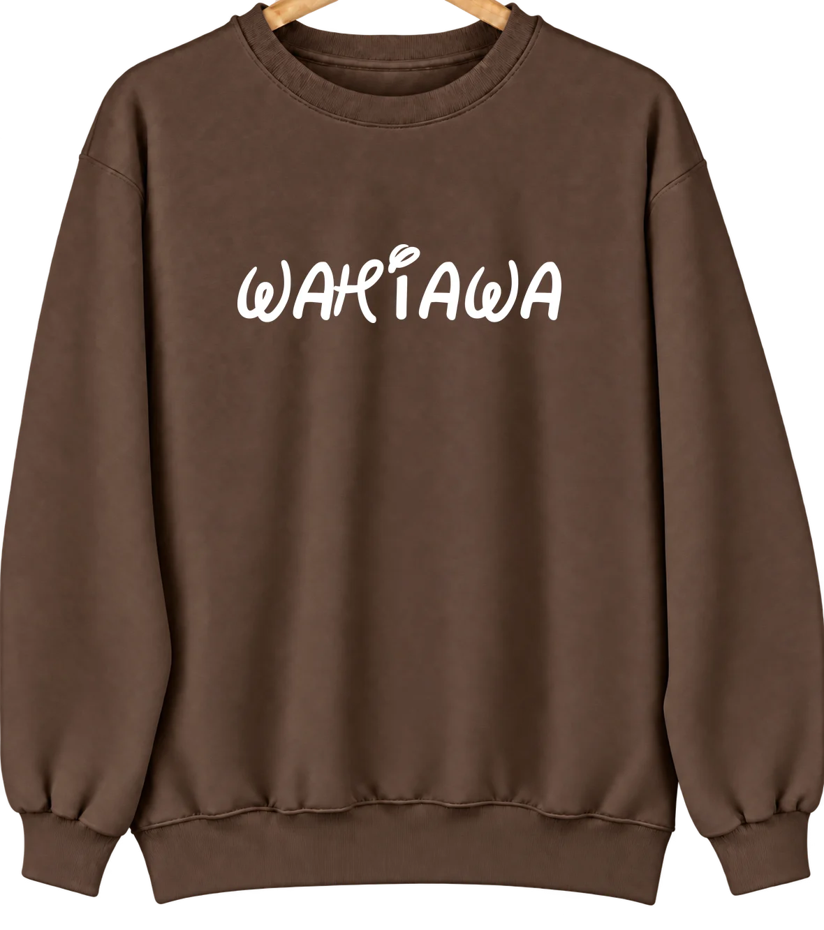 Wahiawa, Hawaii Hometown Crewneck — Brown