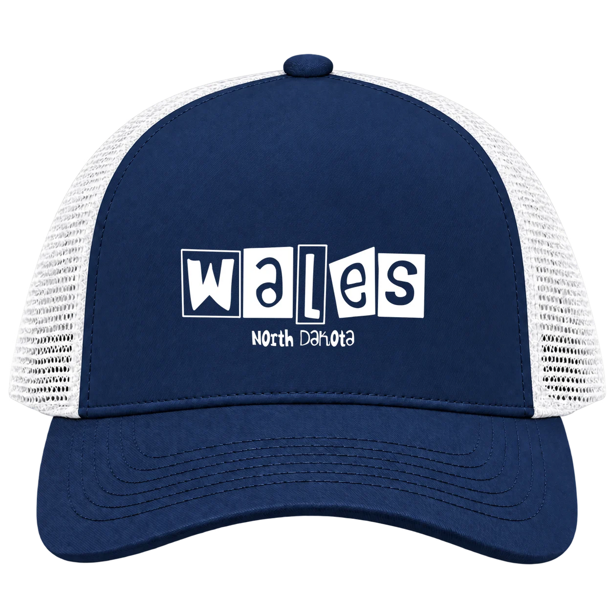 Wales, North Dakota Hometown Trucker Cap