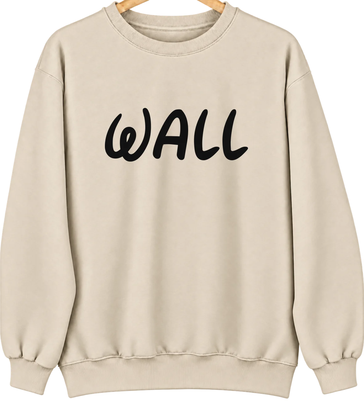 Wall, South Dakota Hometown Crewneck — Sand