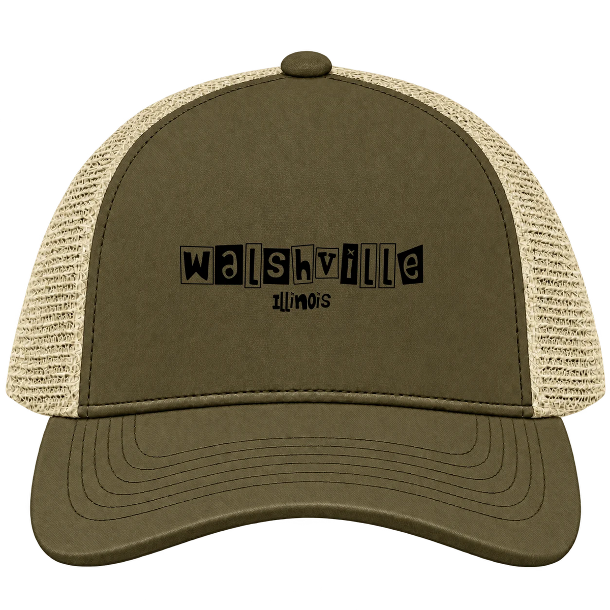 Walshville, Illinois Hometown Trucker Cap