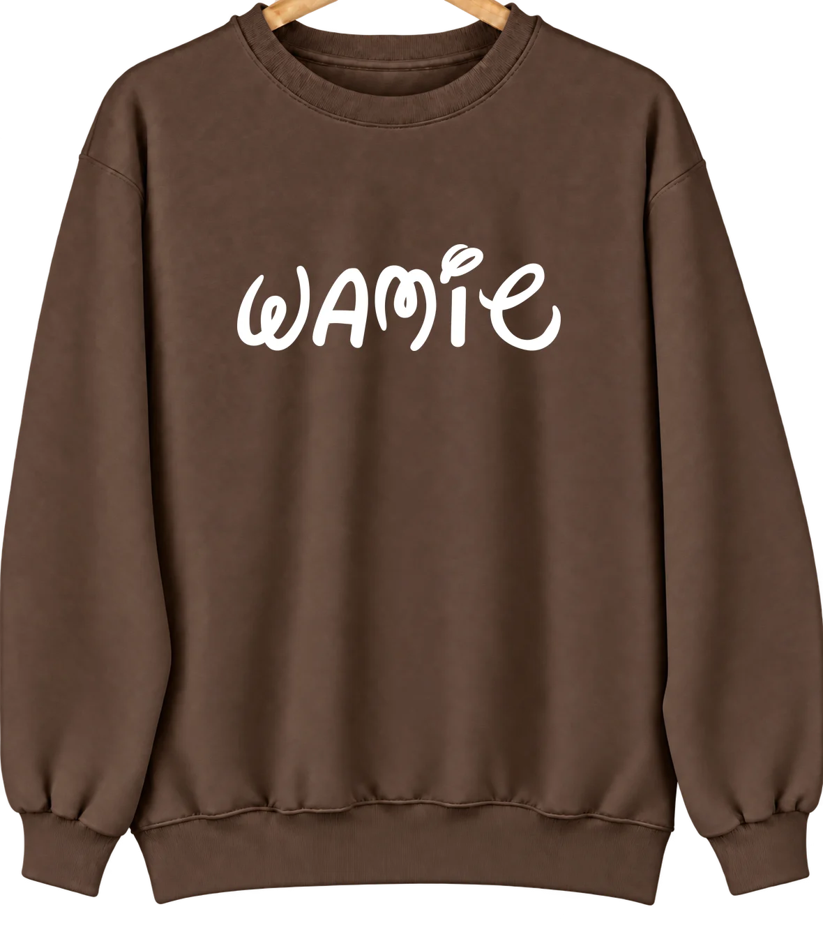 Wamic, Oregon Hometown Crewneck — Brown