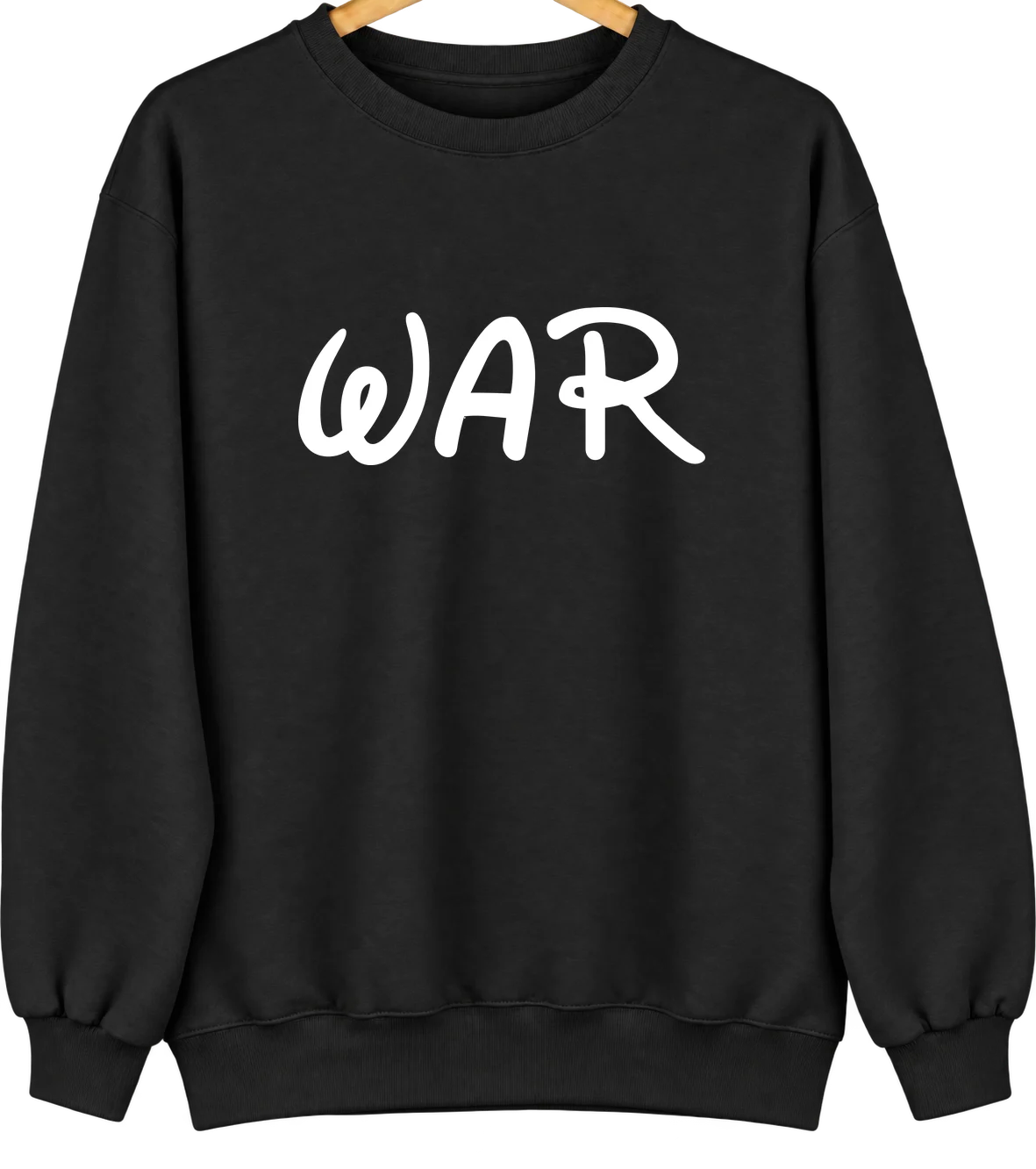 War, West Virginia Hometown Crewneck — Black
