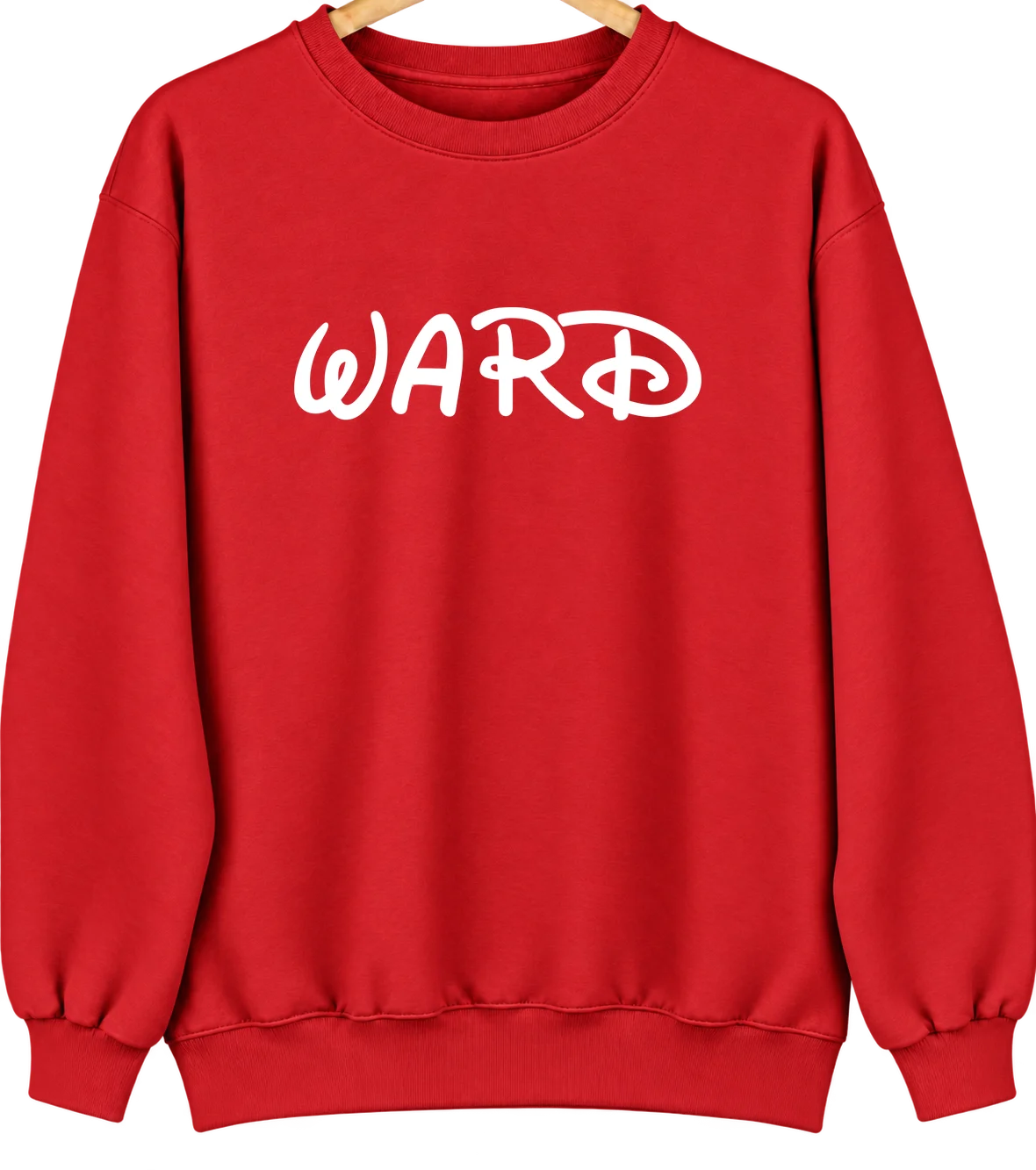 Ward, South Dakota Hometown Crewneck — Red