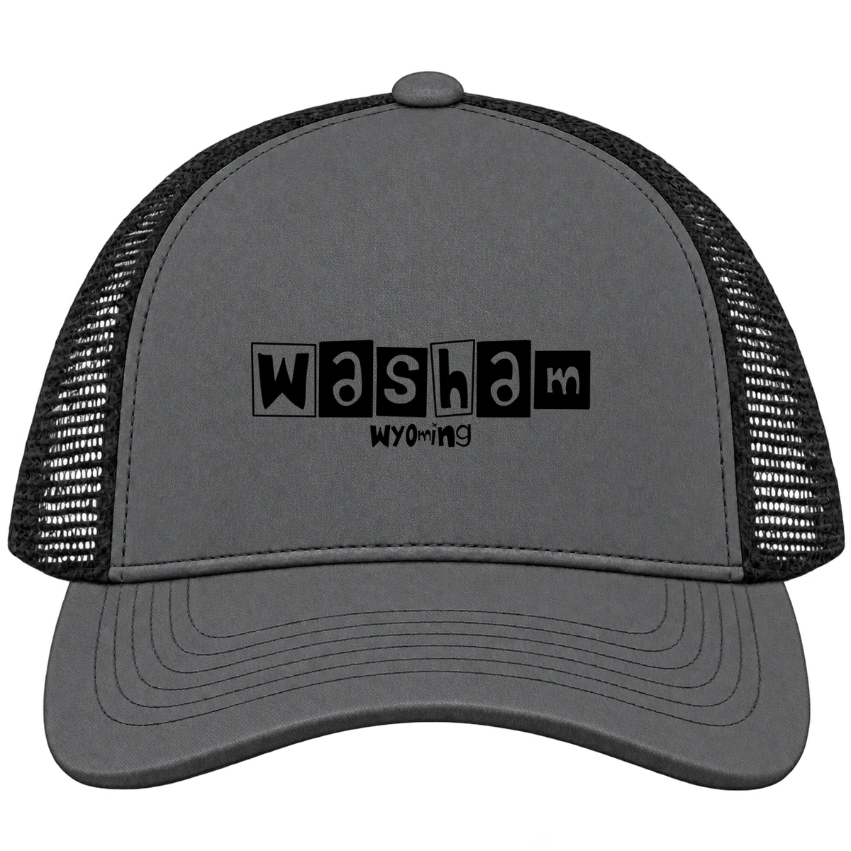 Washam, Wyoming Hometown Trucker Cap