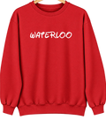 Waterloo, Illinois Hometown Crewneck — Red