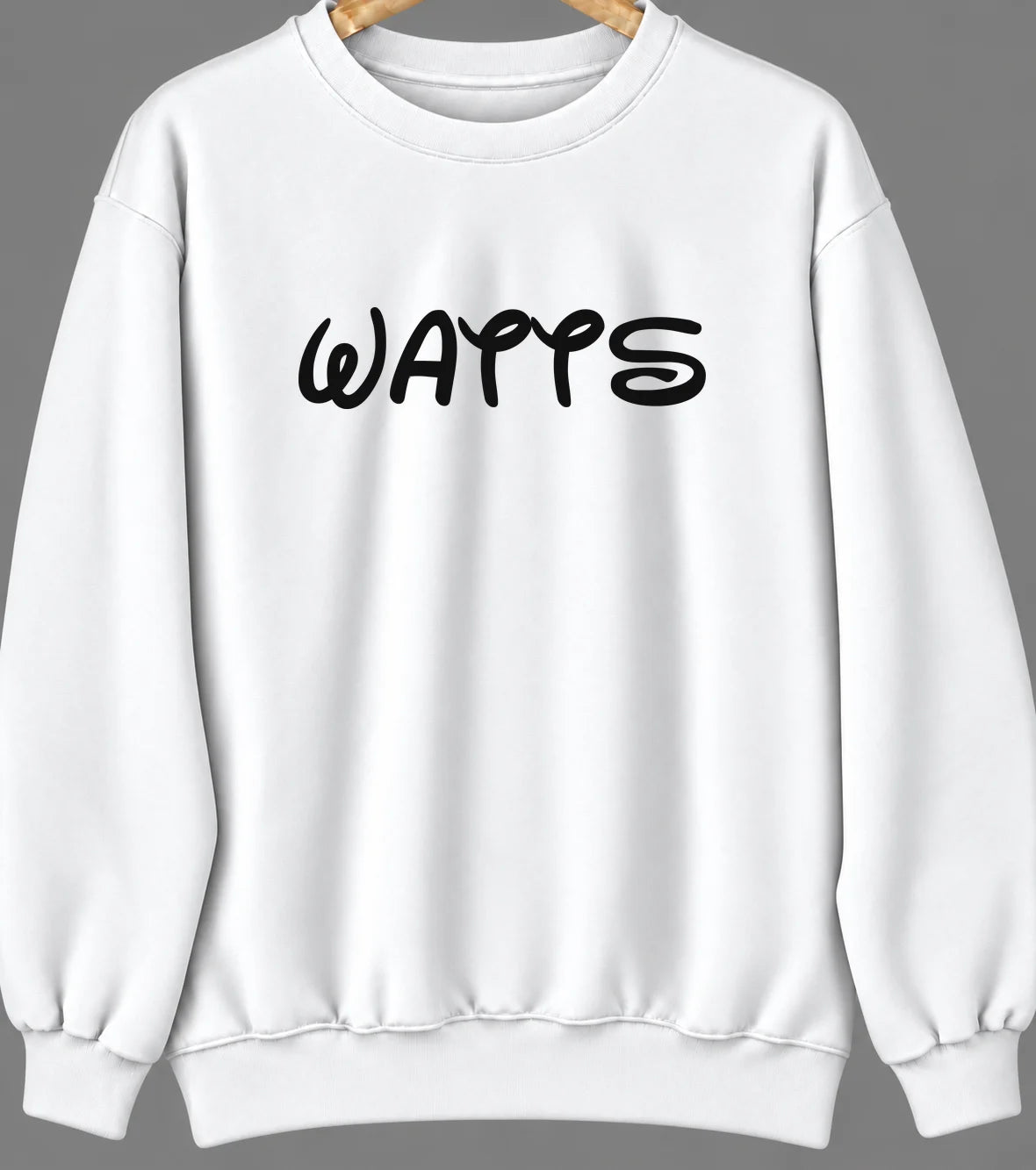 Watts, Oklahoma Hometown Crewneck — White