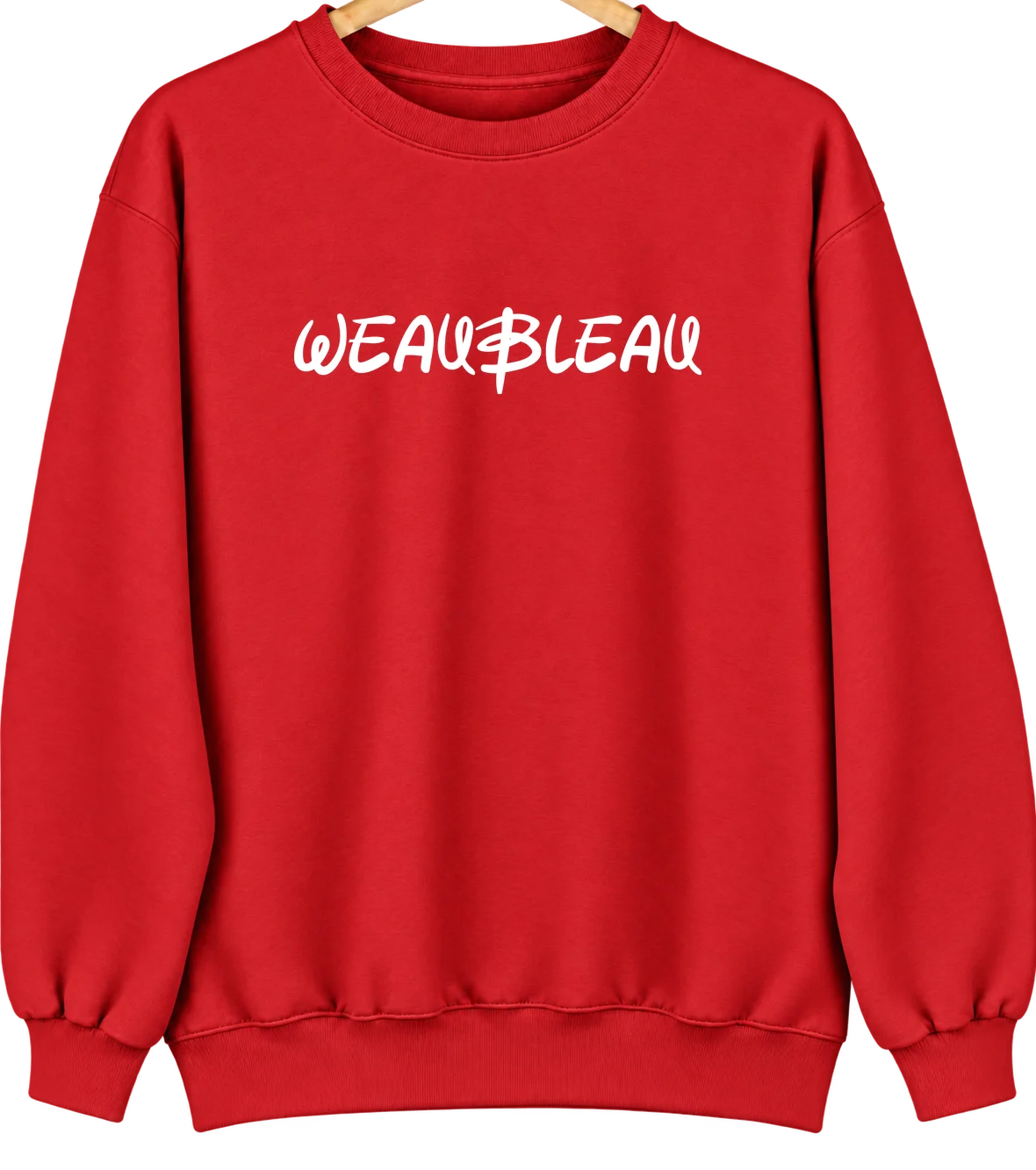 Weaubleau, Missouri Hometown Crewneck — Red
