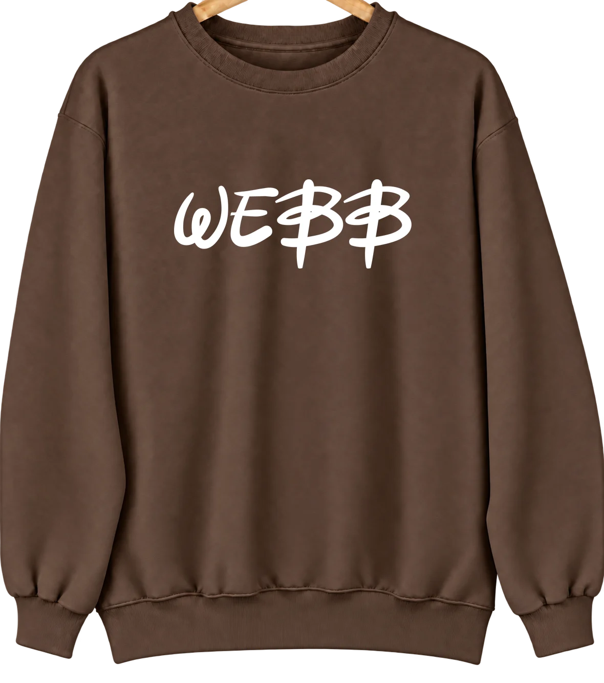 Webb, Alabama Hometown Crewneck — Brown