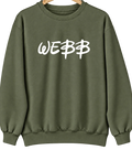 Webb, Iowa Hometown Crewneck — Military Green