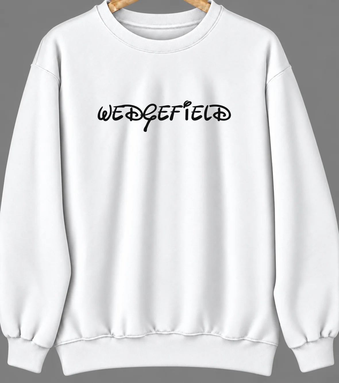 Wedgefield, South Carolina Hometown Crewneck — White