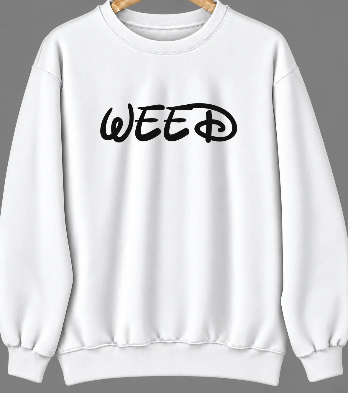 Weed, California Hometown Crewneck — White