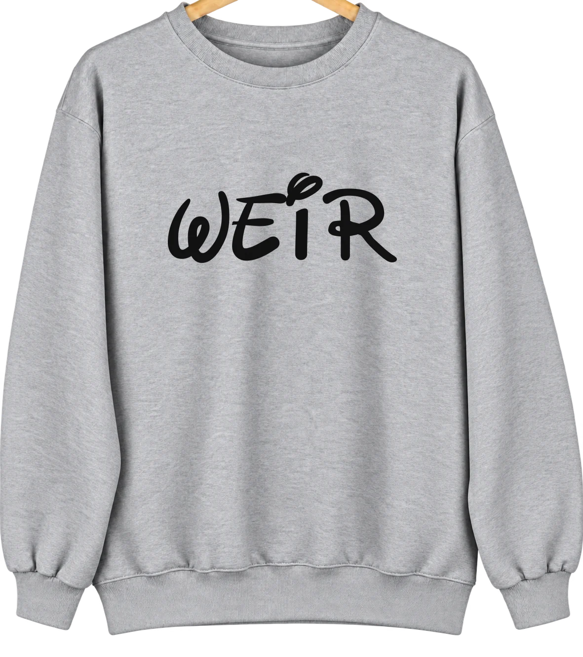 Weir, Kansas Hometown Crewneck — Sport Grey
