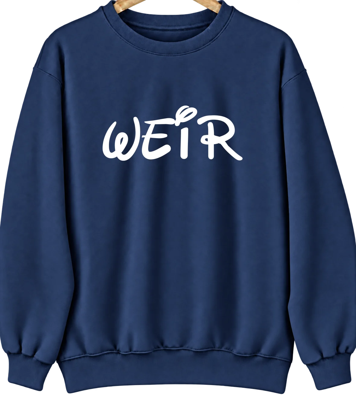 Weir, Texas Hometown Crewneck — Navy