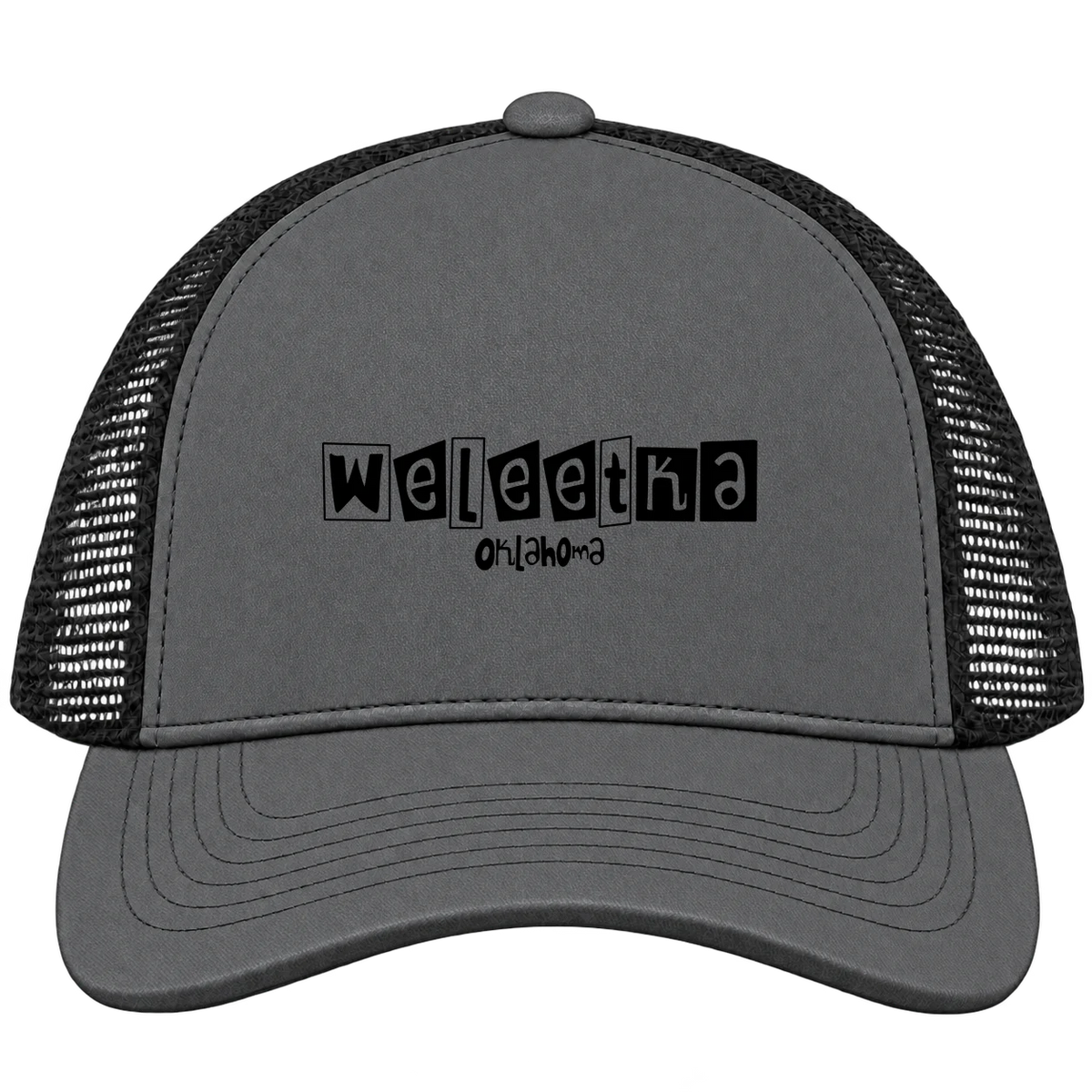 Weleetka, Oklahoma Hometown Trucker Cap