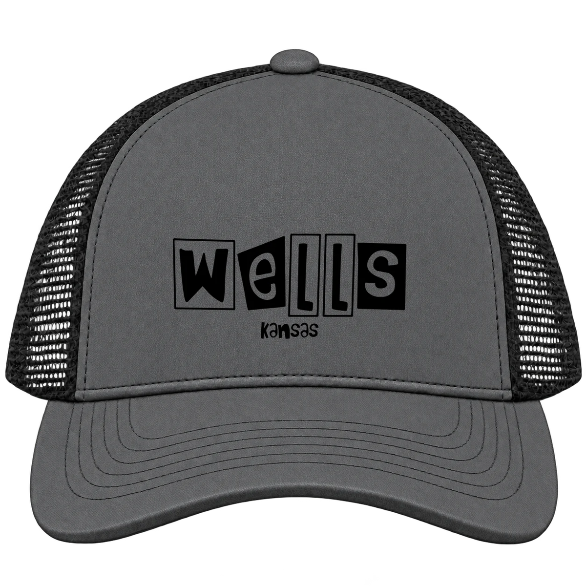 Wells, Kansas Hometown Trucker Cap