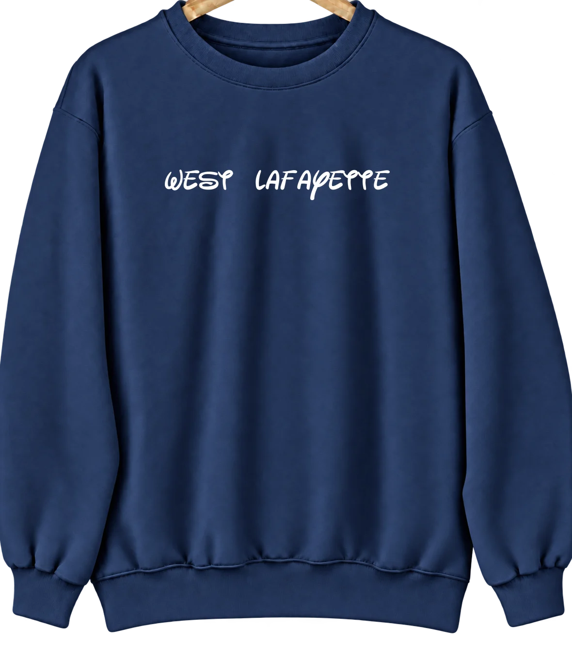 West Lafayette, Ohio Hometown Crewneck — Navy