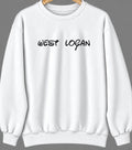 West Logan, West Virginia Hometown Crewneck — White