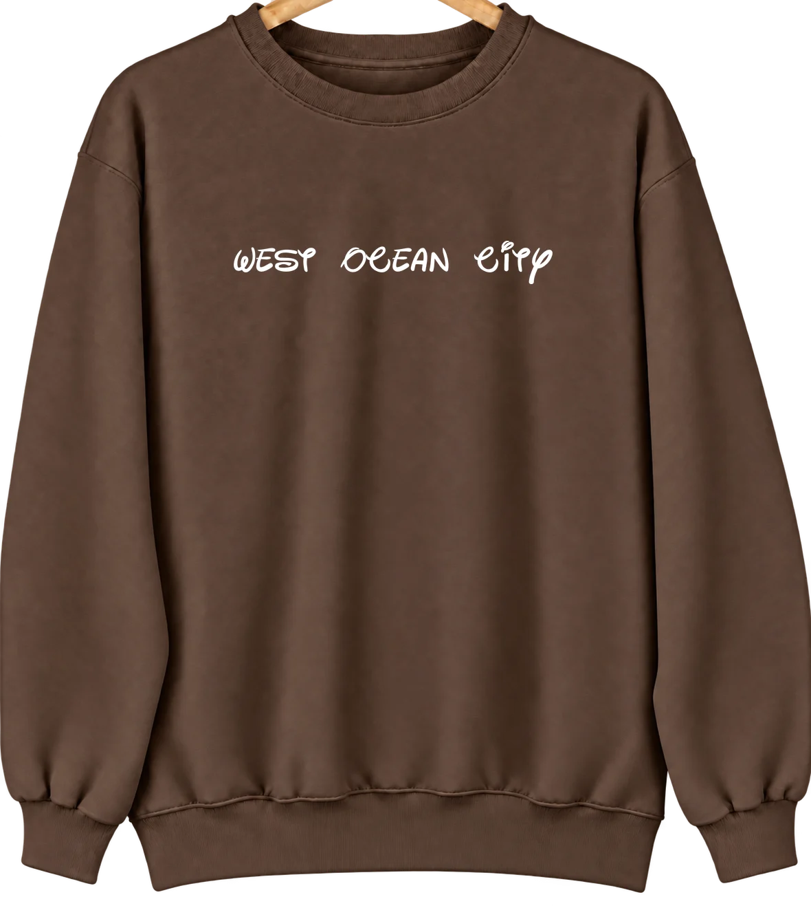 West Ocean City, Maryland Hometown Crewneck — Brown