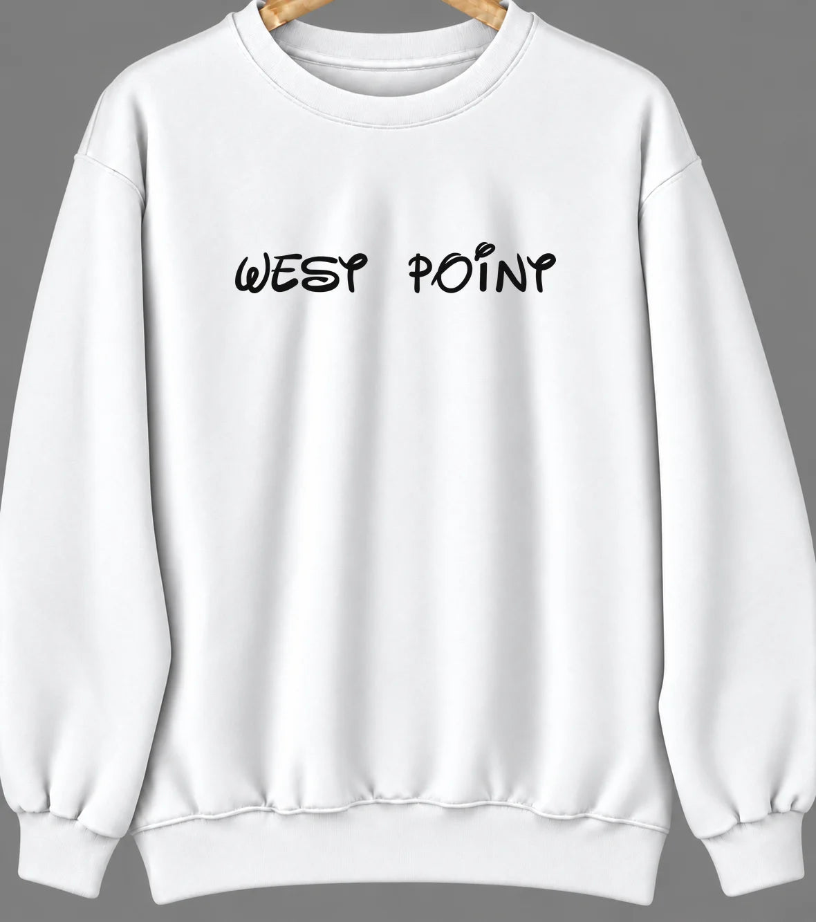 West Point, New York Hometown Crewneck — White