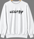 Westby, Montana Hometown Crewneck — White