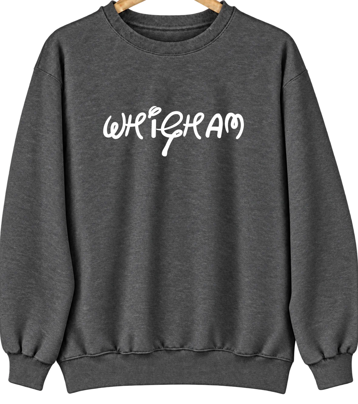 Whigham, Georgia Hometown Crewneck — Dark Heather